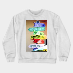 Sign Post, Ocean City, MD Crewneck Sweatshirt